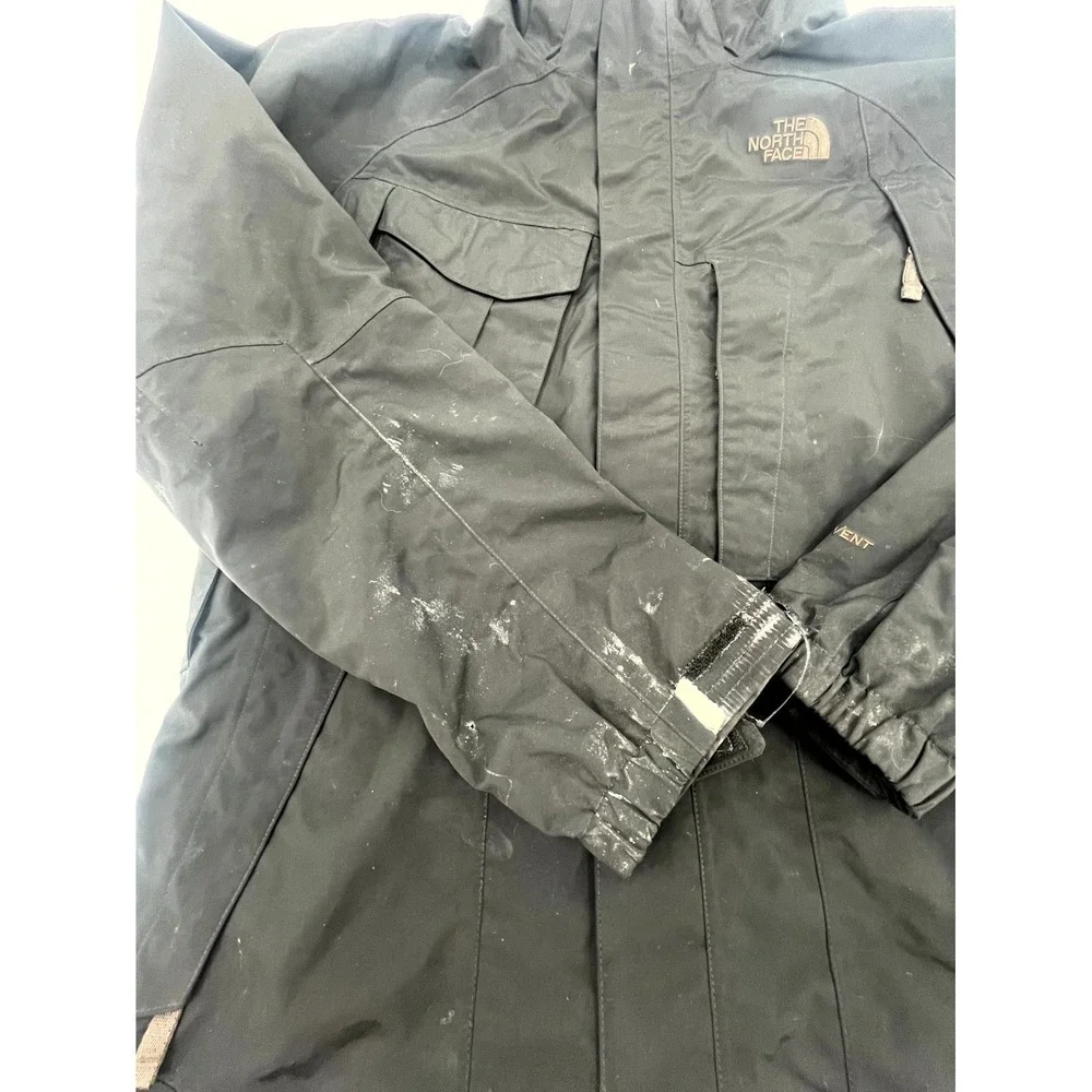 The North Face Dryvent Ski Jacket Mens Small Black Lined Waterproof Insulated